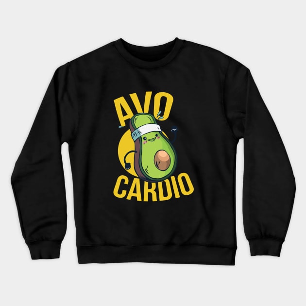 Avocado Avocardio Crewneck Sweatshirt by JFDesign123